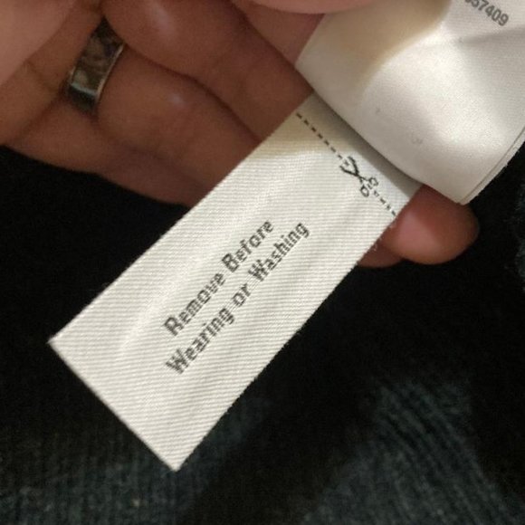 NWT J. Crew Mens Heather Green ColorBlock Wool Blend Pullover Sweater Size Small - Picture 8 of 8